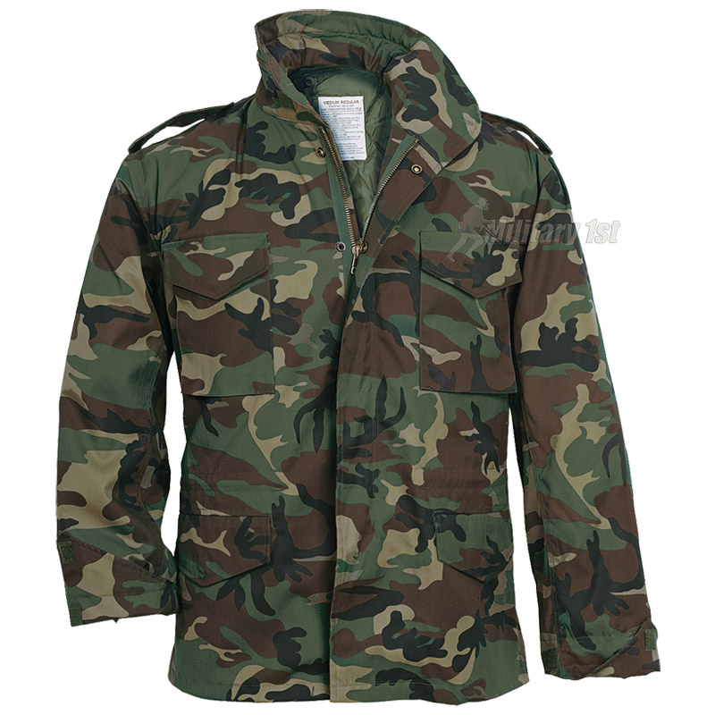 Surplus M65 Us Military Field Jacket Mens Army Coat And Liner Woodland Camo S 3xl Ebay