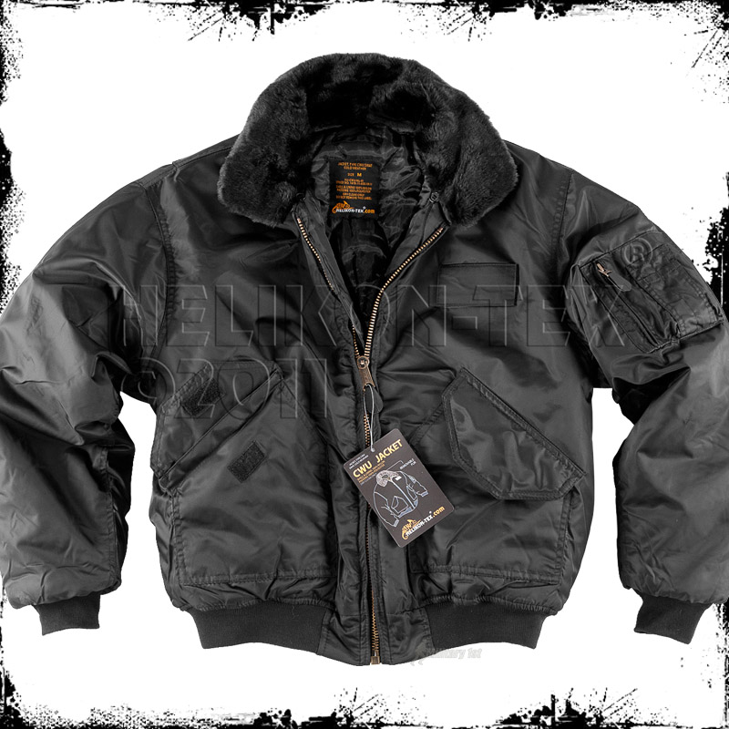 HELIKON CWU SWAT FLIGHT BOMBER FLYER PILOT MENS JACKET COLD WEATHER BLACK S-3XL