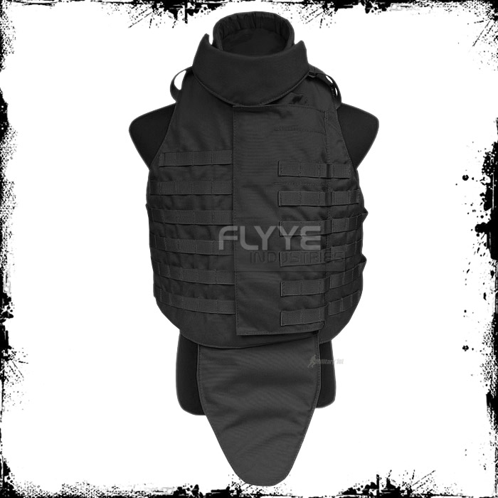 FLYYE MILITARY COMBAT OUTER TACTICAL VEST MOLLE SYSTEM AIRSOFT CORDURA BLACK - Picture 2 of 2