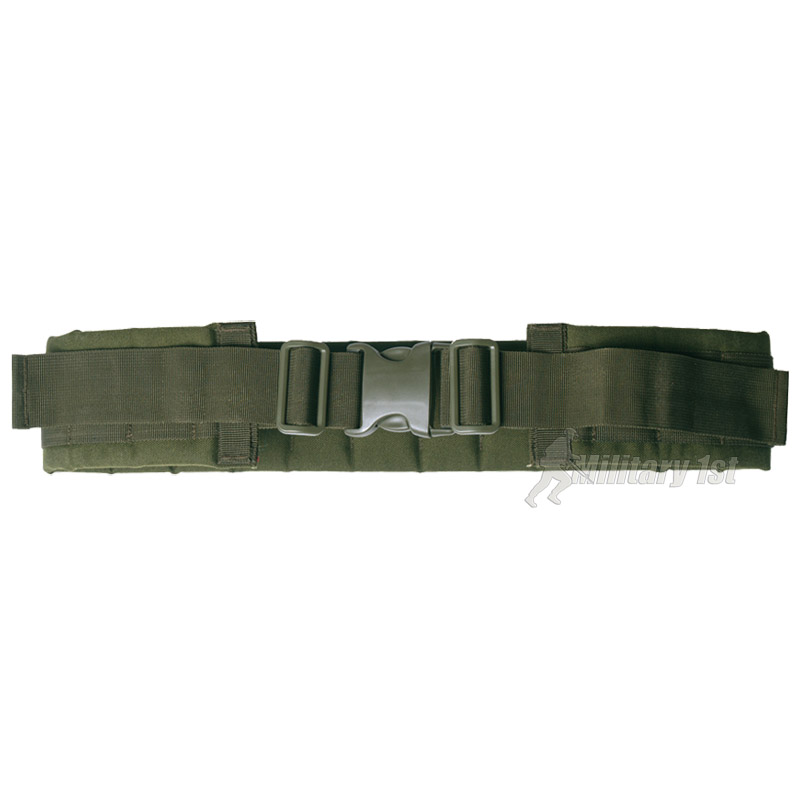 MILITARY COMBAT TACTICAL WAIST BELT MOLLE MODULAR SYSTEM WEBBING AIRSOFT OLIVE - Picture 2 of 4