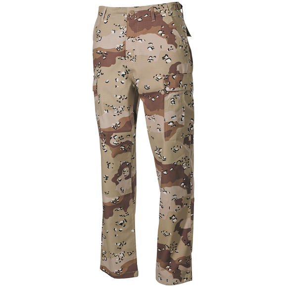 MFH BDU Combat Trousers Ripstop 6-Colour Desert