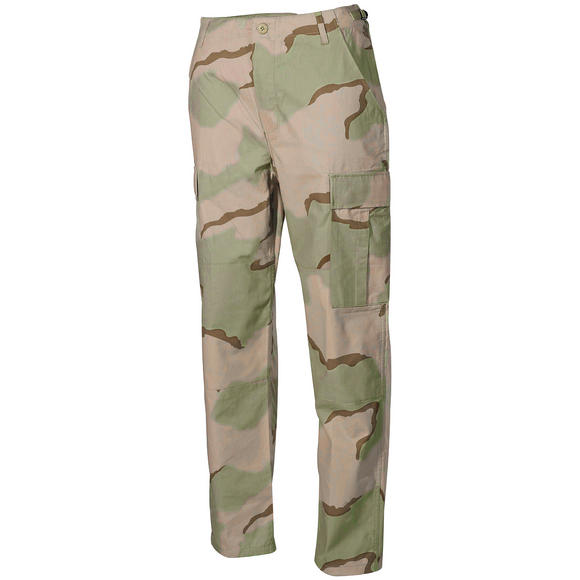 MFH BDU Combat Trousers Ripstop 3-Colour Desert