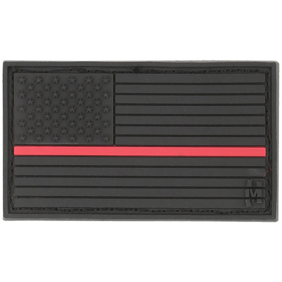 Maxpedition USA Flag Small (Firefighter Thin Red Line) Morale Patch