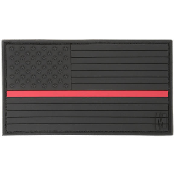 Maxpedition USA Flag Large (Firefighter Thin Red Line) Morale Patch