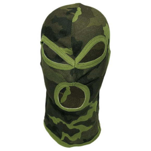 MFH 3 Hole Balaclava Lightweight Cotton Czech Woodland