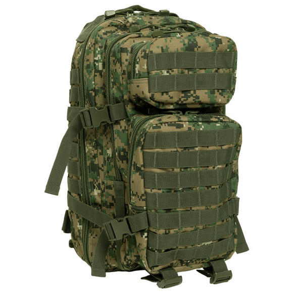 Mil-Tec MOLLE US Assault Pack Small Digital Woodland