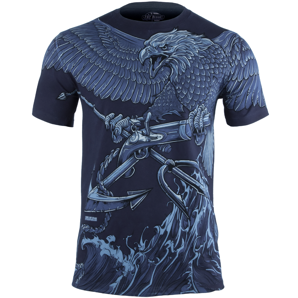 7.62 DESIGN MENS USN SEALS NAVAL SPECIAL WARFARE TSHIRT MARINES TOP