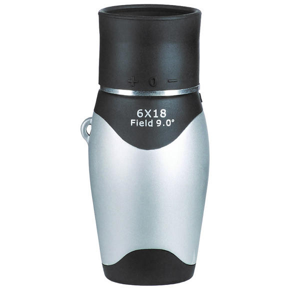 Luger MM 6x18 Monocular Silver Black