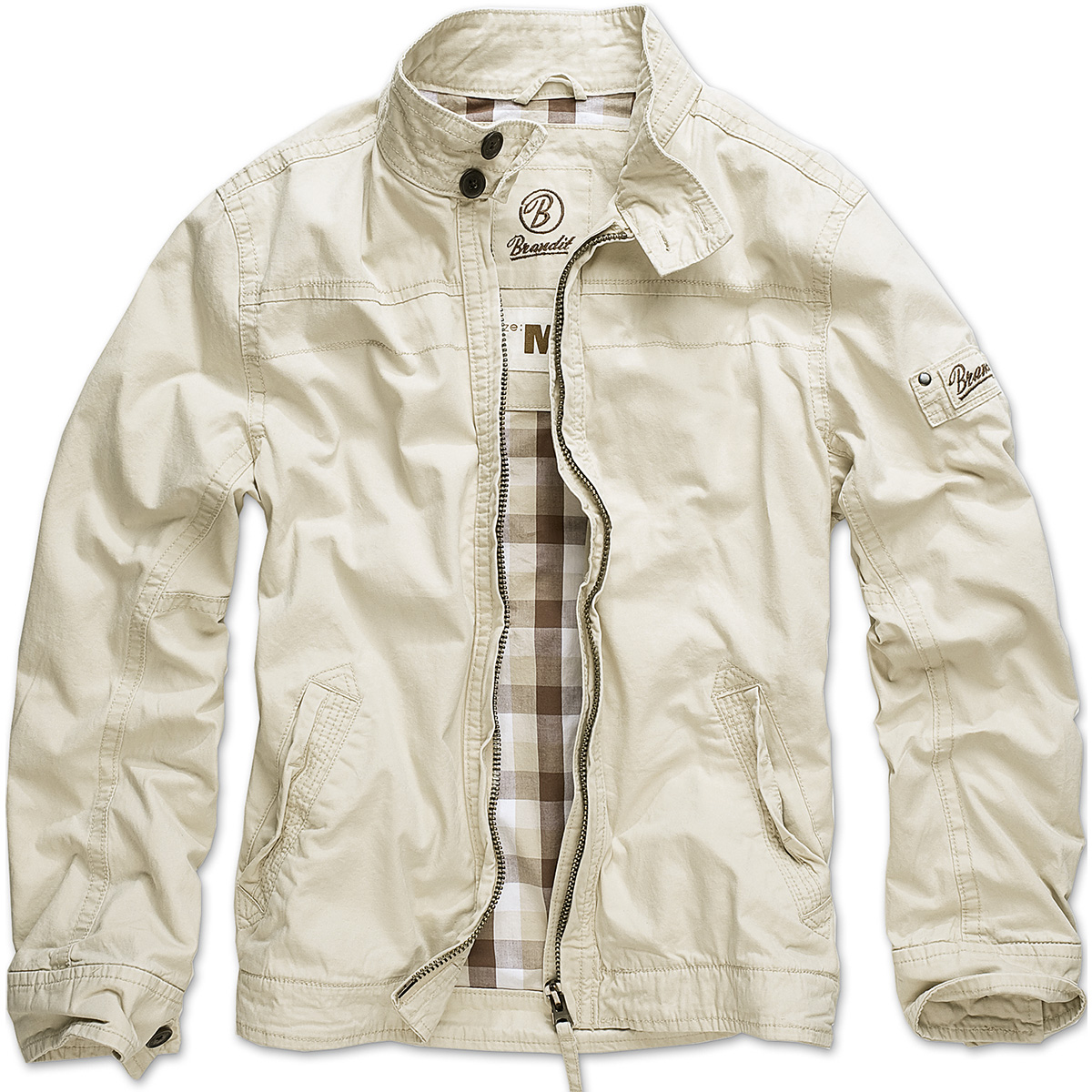 Brandit Yellowstone Mens Biker Jacket Casual Trekking Hiking Zipper