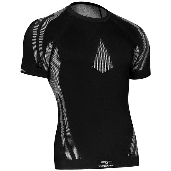 Tervel Optiline Light MOD-02 Shirt Short Sleeve Black / Light Grey