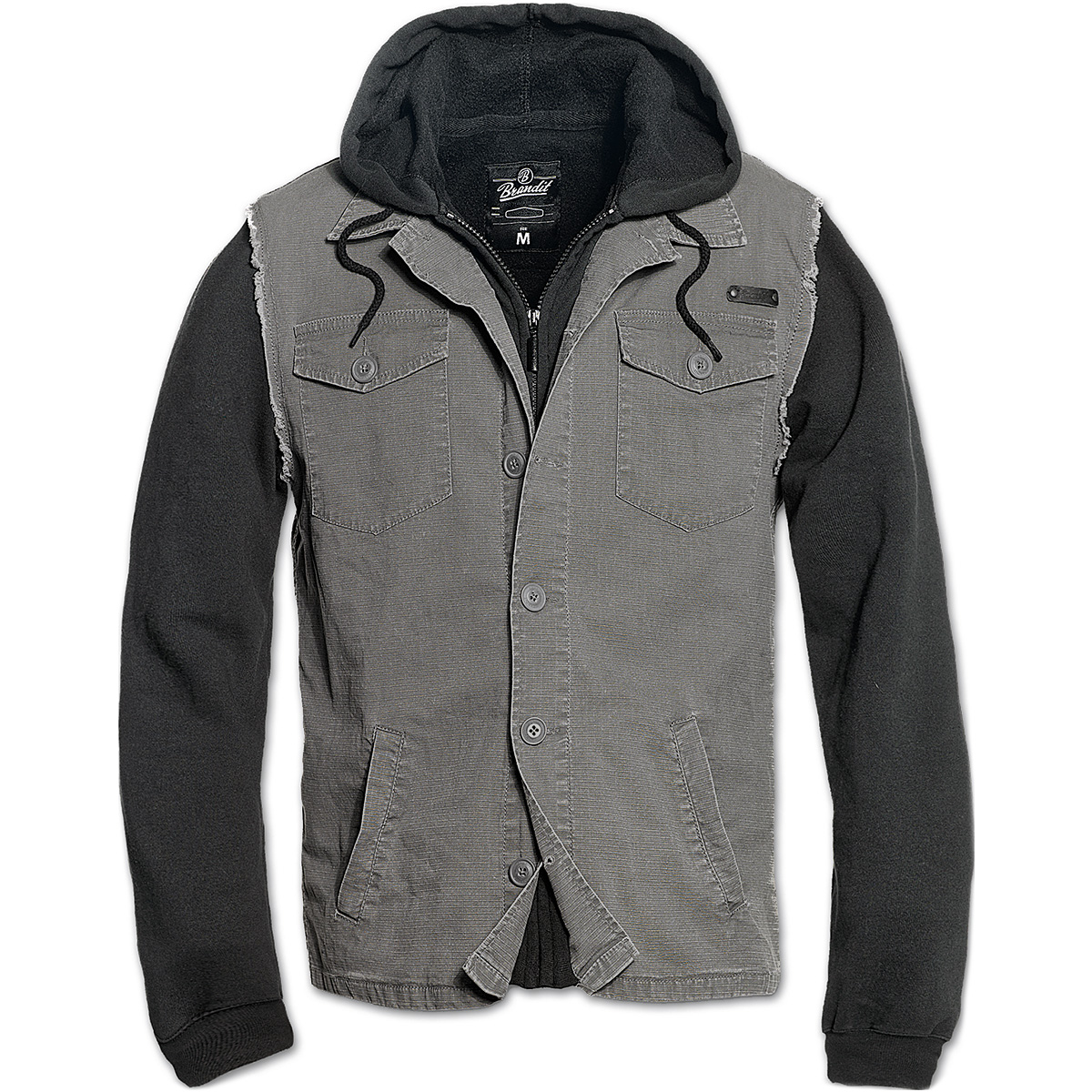 hooded biker jacket mens