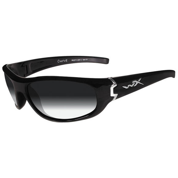 Wiley X Curve Glasses - Light Adjusting Smoke Grey Lens / Gloss Black Frame