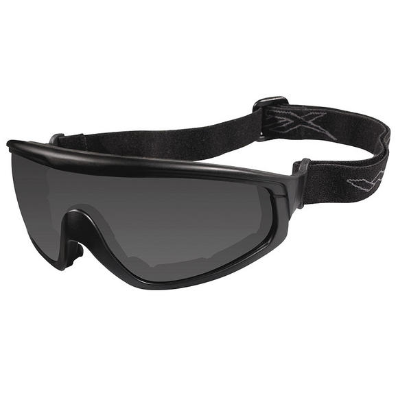 Wiley X CQC Goggles - Smoke Grey + Clear Lens / Matte Black Frame