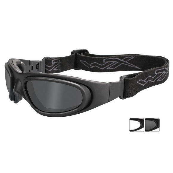 Wiley X SG-1 Goggles - Smoke Grey + Clear Lens / Matte Black Frame