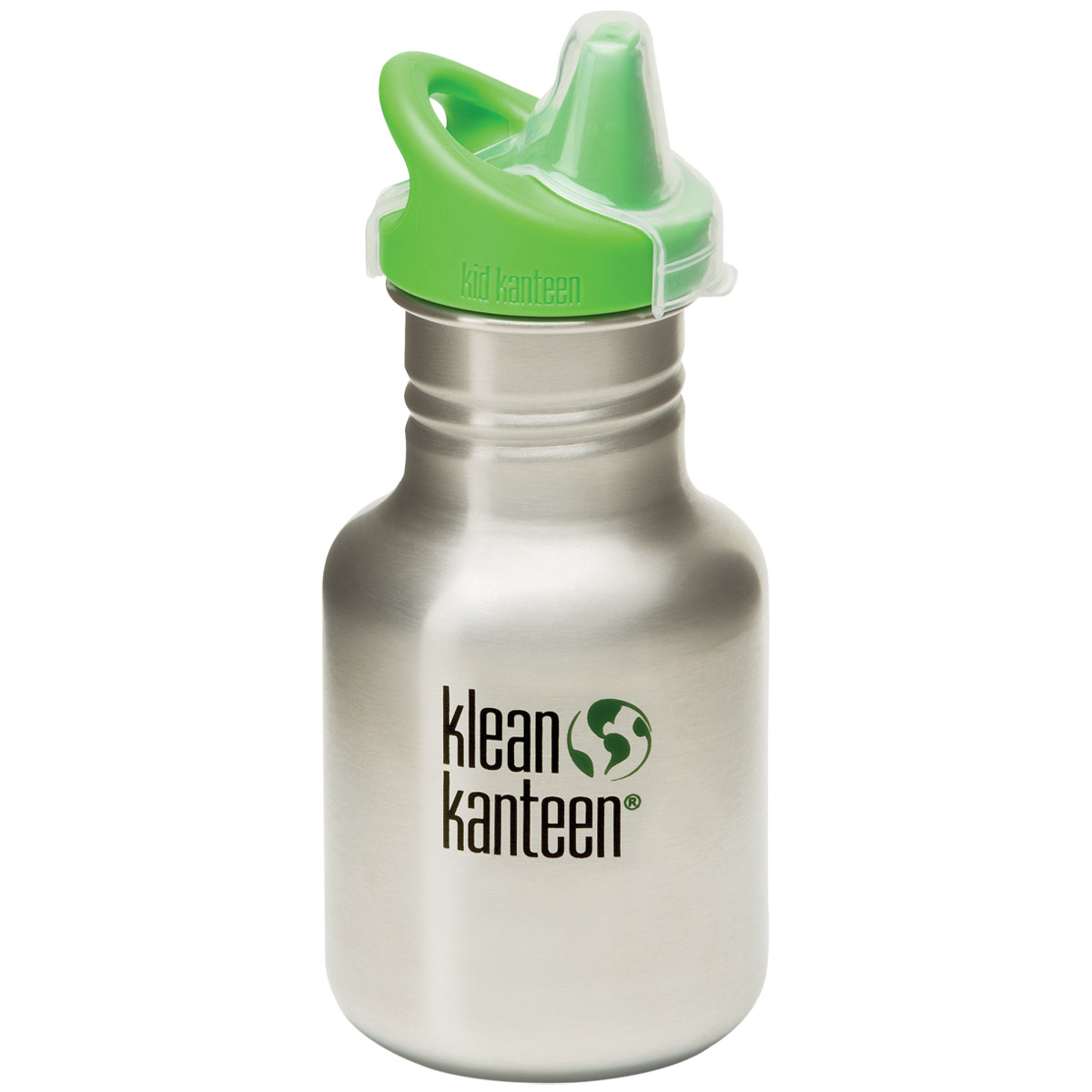 Kid Kanteen 355ml Bottle with Sippy Cap Brushed Stainless Water