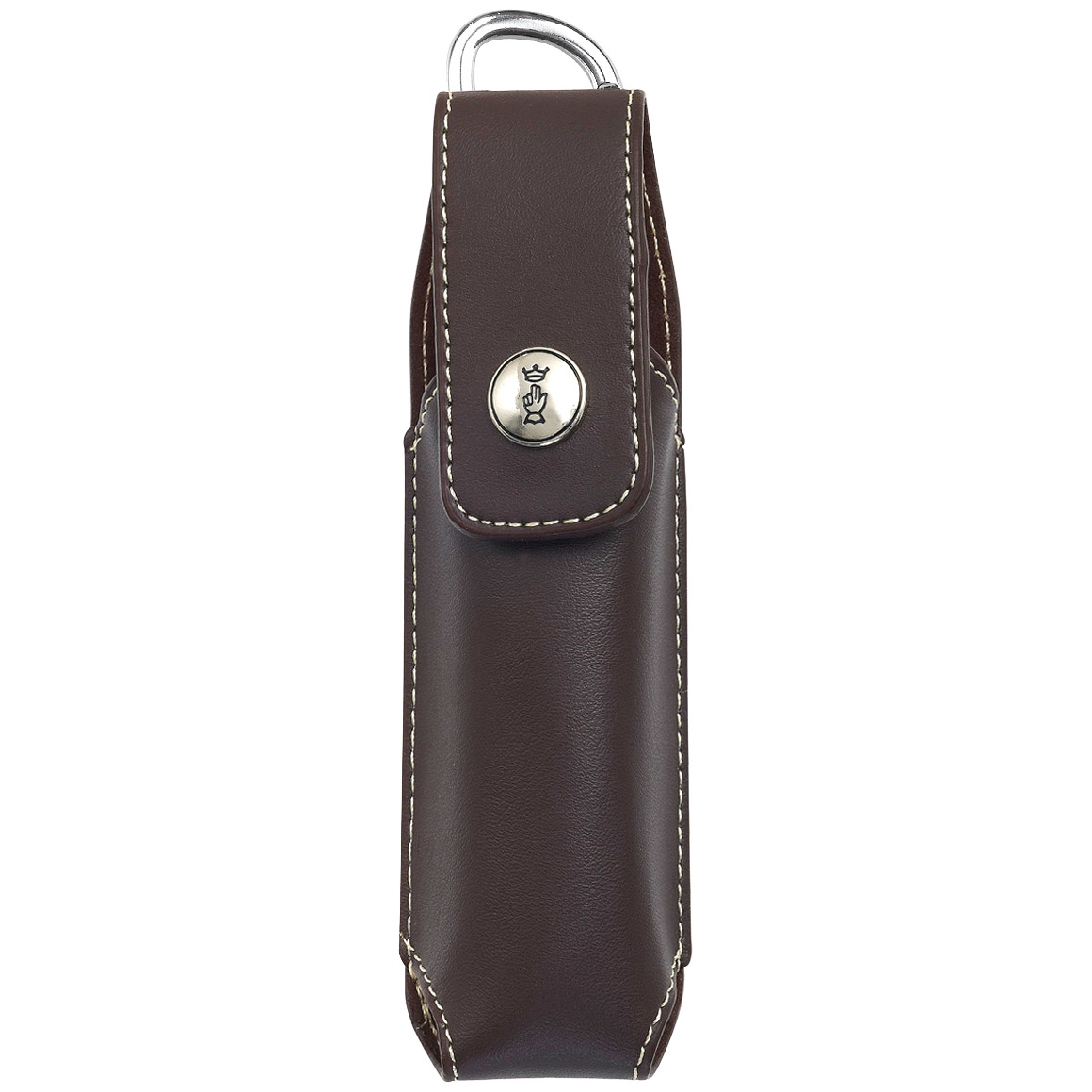 OPINEL LEATHER KNIFE CASE ALPINE BLADE POUCH BELT LOOP & METAL CARABINER BROWN eBay