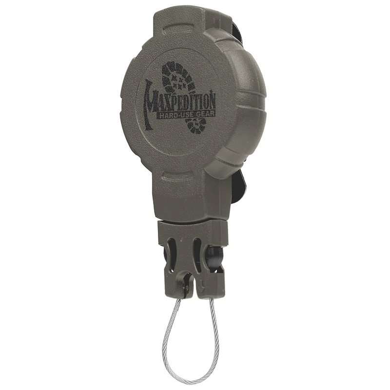 MAXPEDITION TACTICAL GEAR ID KEY RETRACTOR 90cm KEVLAR TETHER & METAL