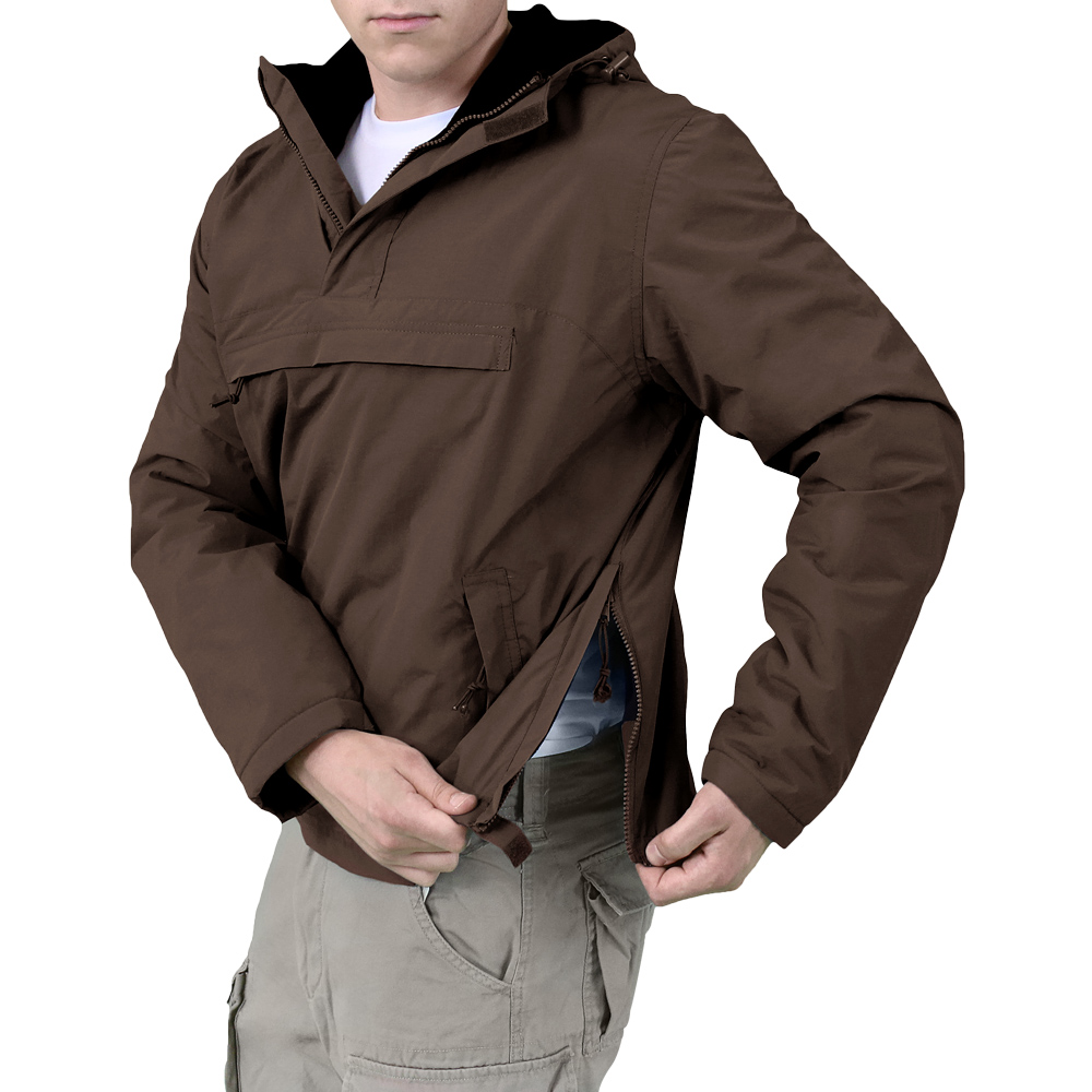 Surplus Windbreaker Breathable Water Repellent Hooded Jacket Fleece