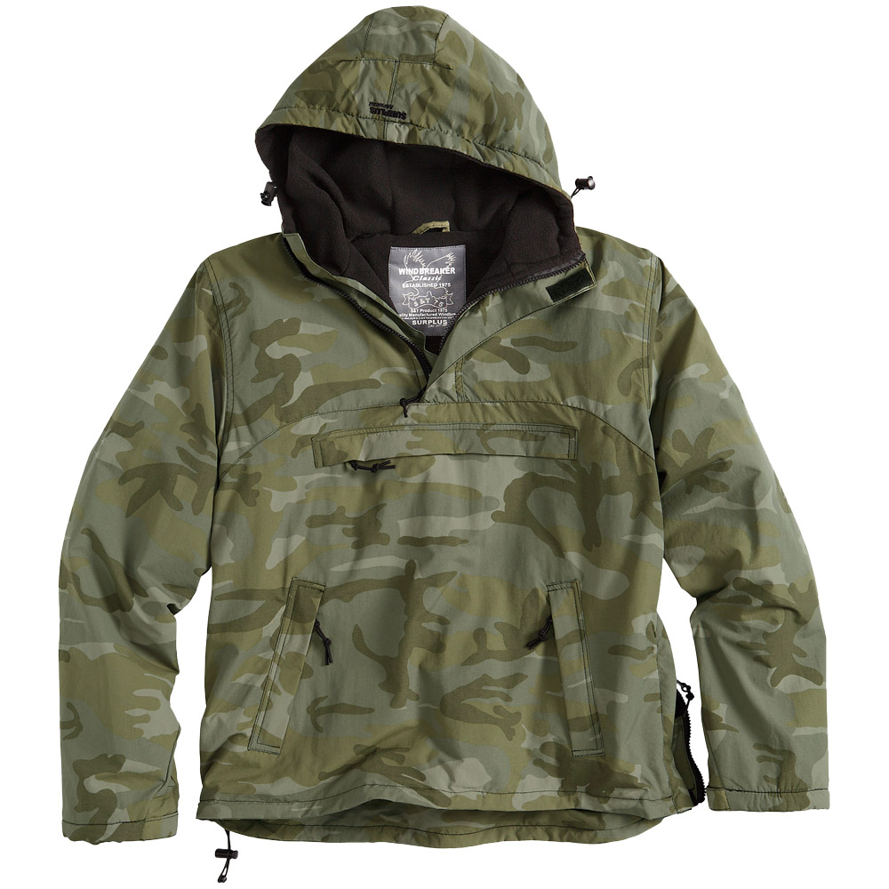 SURPLUS WINDBREAKER TACTICAL WATER REPELLENT HOODED MENS JACKET NIGHT