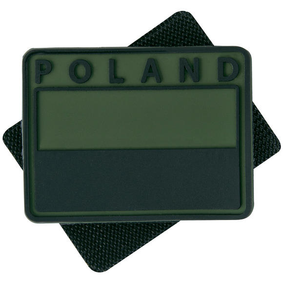 Helikon Polish Subdued Flag Patch with Poland Print Olive Green Set of 2