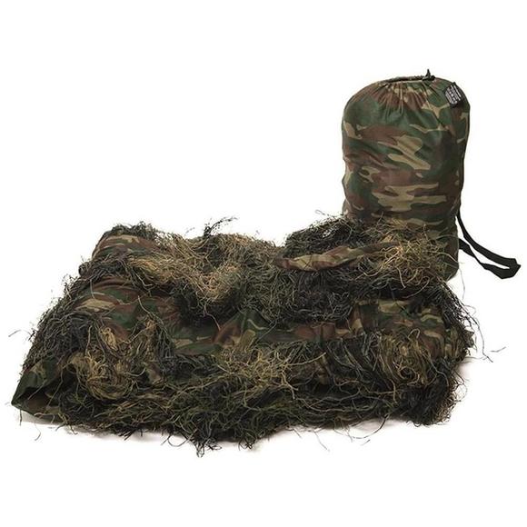 Mil-Tec Ghillie Cover 'Anti Fire' 140x100cm Woodland