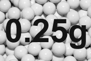 0.25g