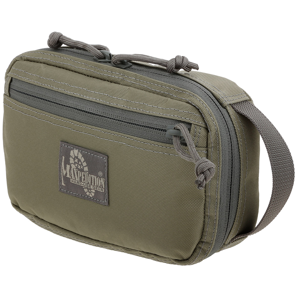 MAXPEDITION LARGE HOOK & LOOP 2WAY ZIP POCKET MODULAR HIKING VELCRO