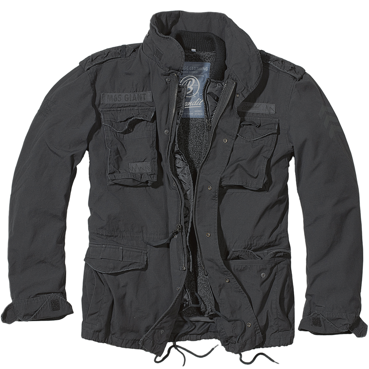 brandit m 65 jacket black m65 1st brandit m 65 jacket black m65 1st