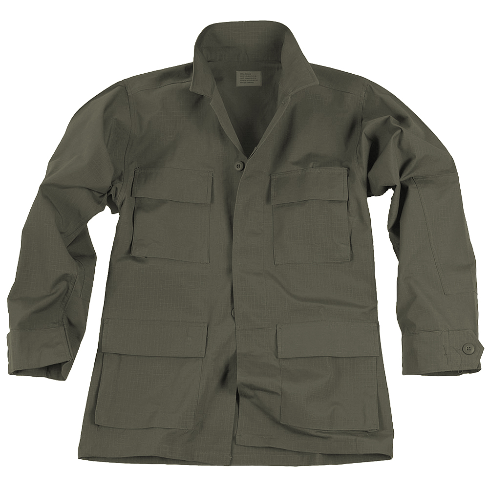 Teesar Mens BDU Army Uniform Field Jacket Tactical Ripstop Cotton Shirt