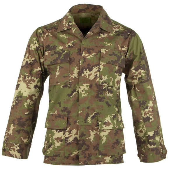 Teesar BDU Shirt Ripstop Vegetato Woodland