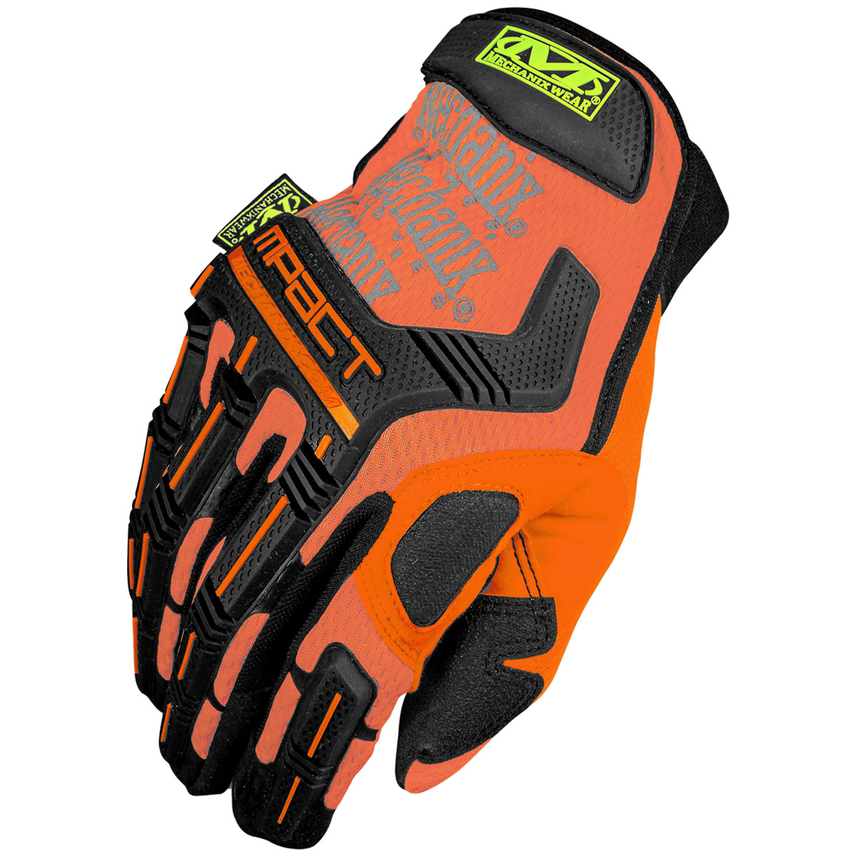 MECHANIX WEAR THE SAFETY MPACT MENS WORK HIVIZ GLOVES IMPACT