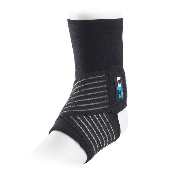 Ultimate Performance Neoprene Ankle Support with Straps Black