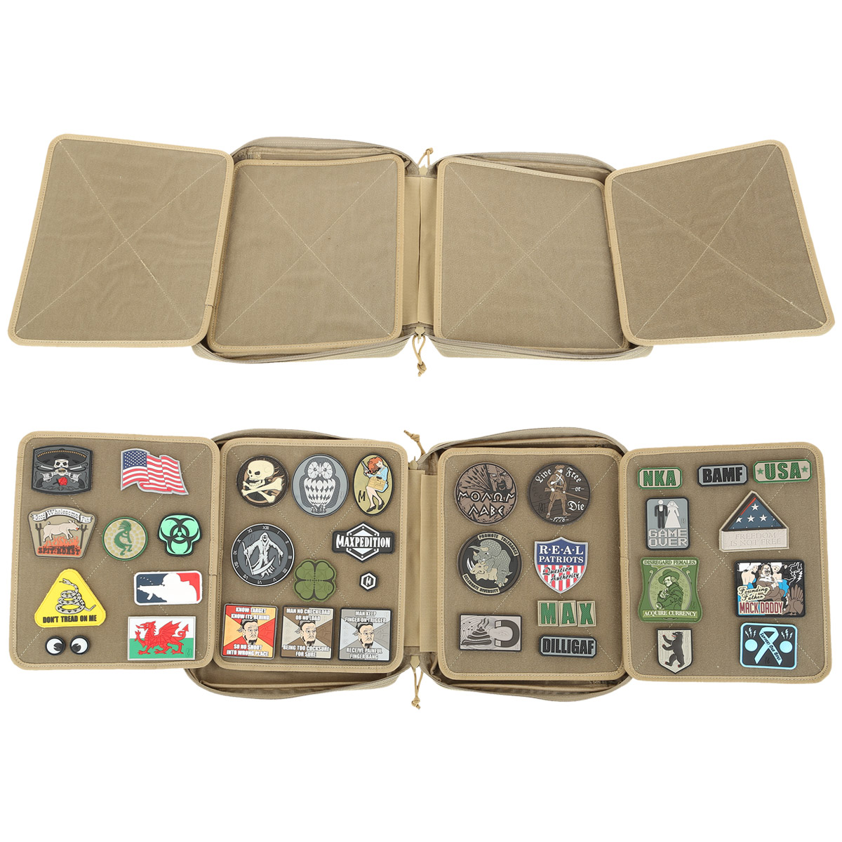 Maxpedition Army Morale Patch Holder Hook and Loop Book Collection