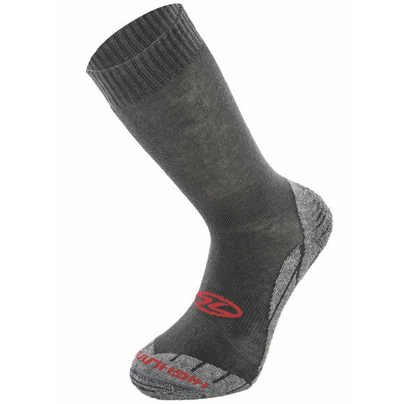Highlander Base Coolmax Sock Grey / Red