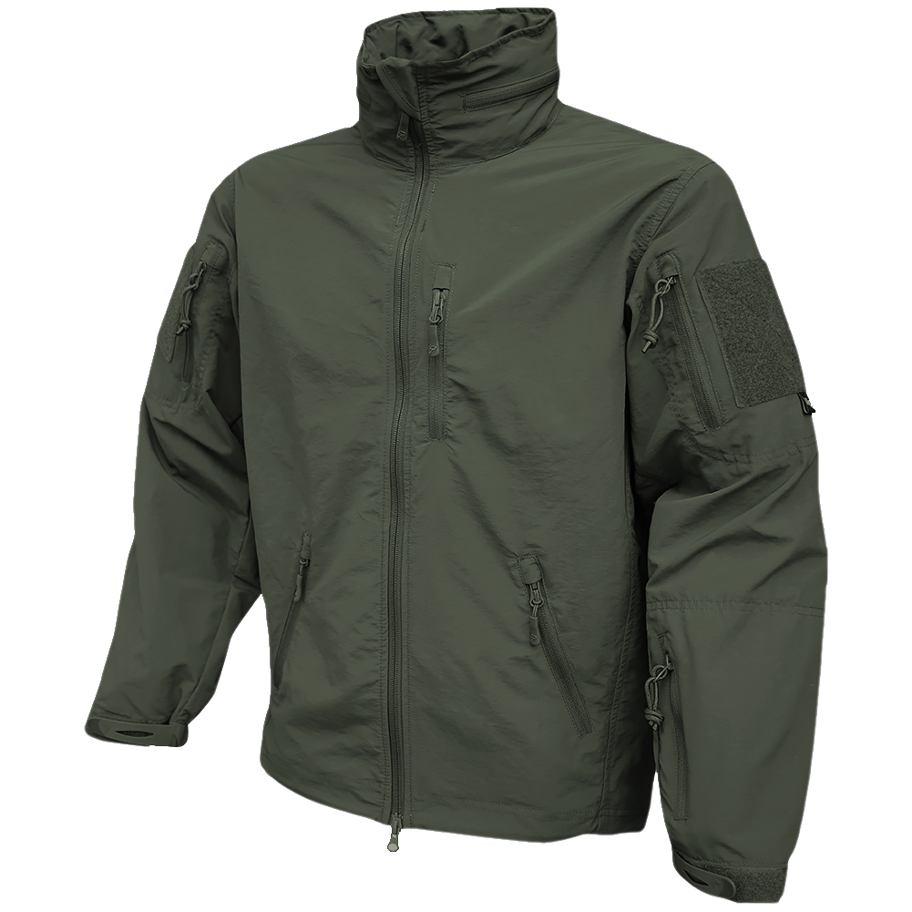 VIPER ELITE JACKET TACTICAL HUNTING SOFT SHELL MENS HOODED ARMY NYLON COAT GREEN eBay