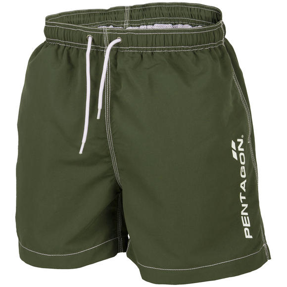 Pentagon Hippocampus Swimming Shorts Olive Green