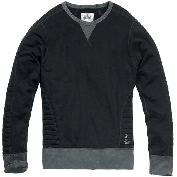 Brandit Liam Sweatshirt Quilted Black / Anthracite