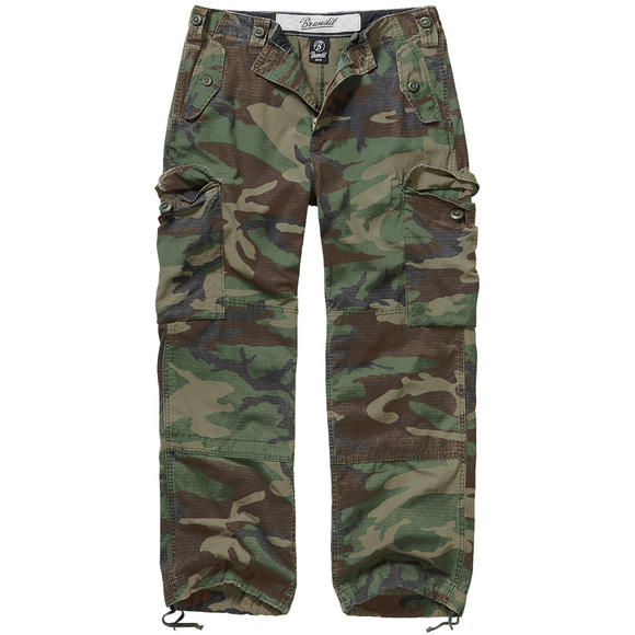 Brandit Hudson Ripstop Trousers Woodland