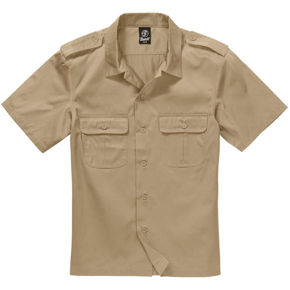 Brandit US Shirt Short Sleeve Beige