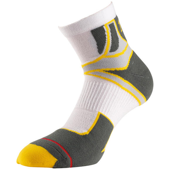 1000 Mile Cross Sport Sock White Yellow