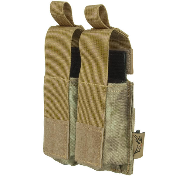 Flyye Double 9mm Pistol Magazine Pouch Ver. HP MOLLE A-TACS AU