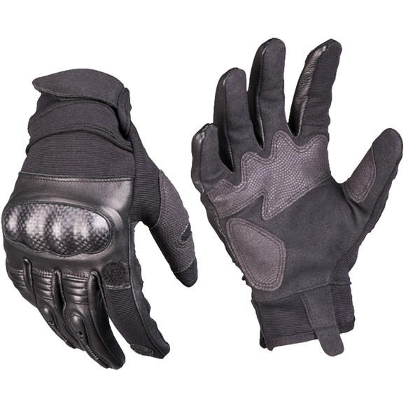 Mil-Tec Tactical Leather Gloves Gen 2 Black