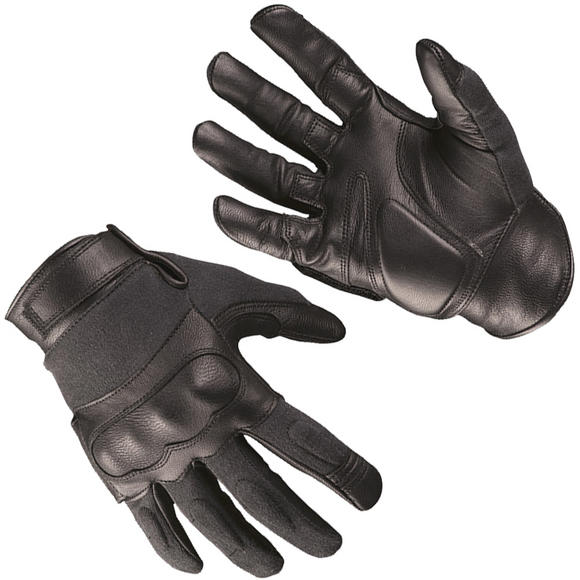 Mil-Tec Tactical Gloves Leather / Kevlar Black