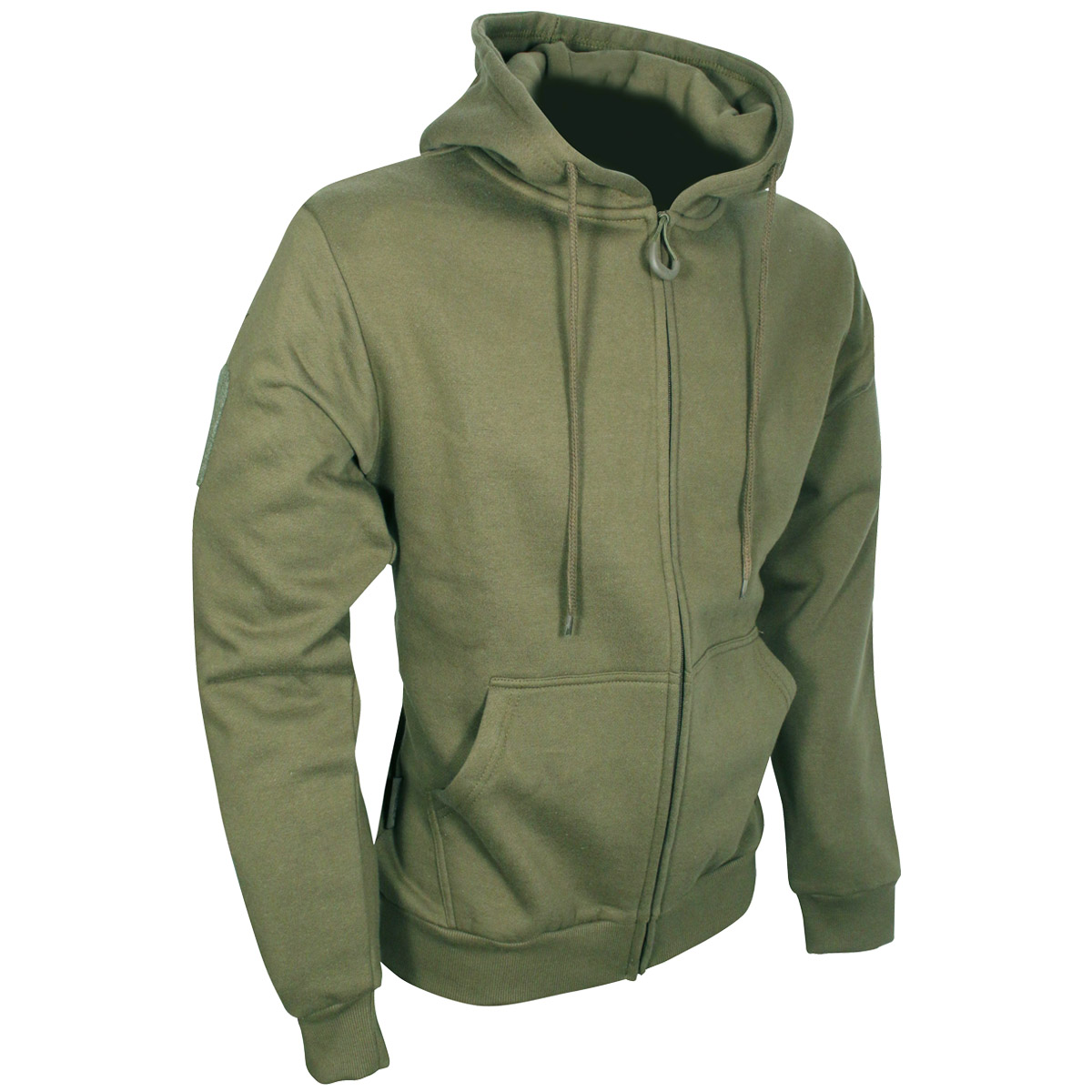 hunter green zip up hoodie