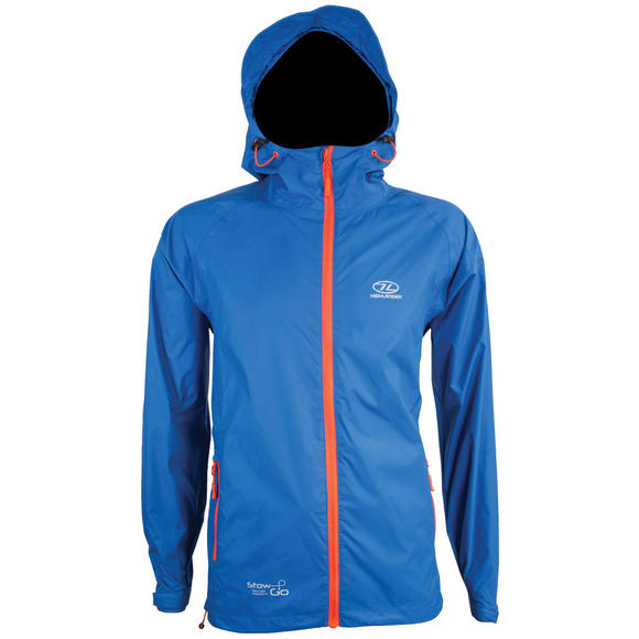 Highlander Stow & Go Packaway Jacket Blue