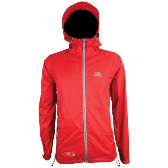 Highlander Stow & Go Packaway Jacket Red
