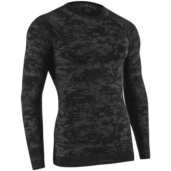 Tervel Optiline Digital Shirt Long Sleeve Black / Grey
