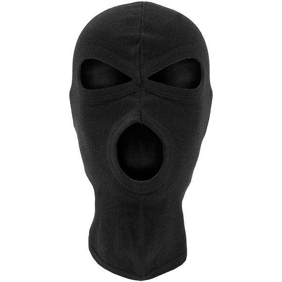MFH 3 Hole Balaclava Lightweight Cotton Black