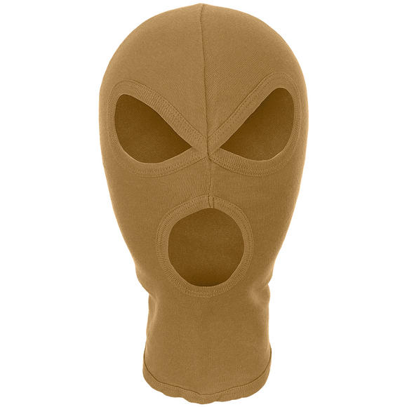 MFH 3 Hole Balaclava Lightweight Cotton Coyote Tan