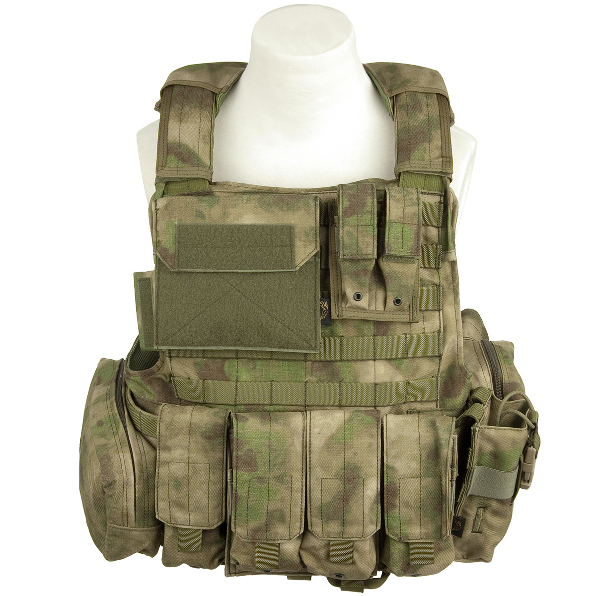 FLYYE FORCE RECON TACTICAL VEST ver. LAND + POUCHES MOLLE SYSTEM ATACS